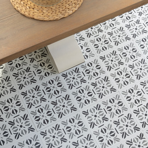 Cubia Pattern Peel and Stick Vinyl Floor Tiles 1sqm by d-c-fix