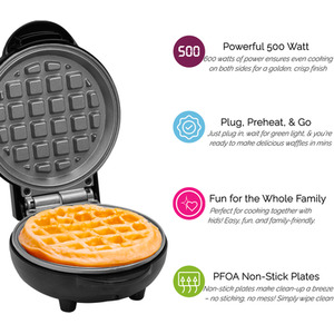 Innoteck Mini Waffle Snack Maker 550W by Innoteck