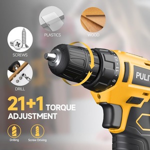 12V Cordless Drill Rechargeable Electric Driver Kit - Yellow