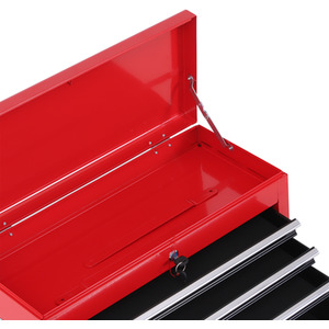 HOMCOM Portable Toolbox - Red by HOMCOM