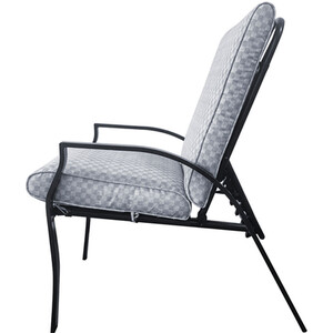 Riviera Dining Set - Grey and Black by Malay