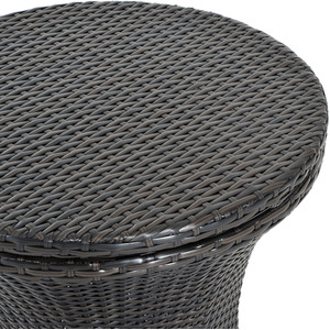 Outsunny Rattan Ice Bucket Activity Bar Cooler - Brown by Outsunny