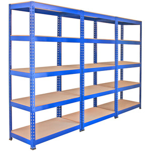Q-Rax Blue Shelving Units - 90cm x 180cm x 50cm - Blue by Monster Racking