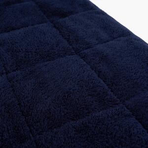 Teddy Fleece Weighted Blanket Throw - Navy Blue / 180cm by Brentfords