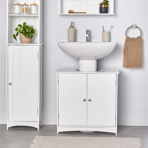 Holbrook Under Sink Bathroom Cabinet - white by VonHaus