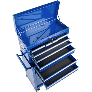 Tool Chest with 8 Drawers - Blue by tectake