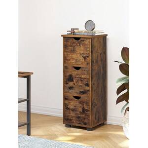 Bathroom Storage Cabinet with 3 Drawers - Bronze by VASAGLE