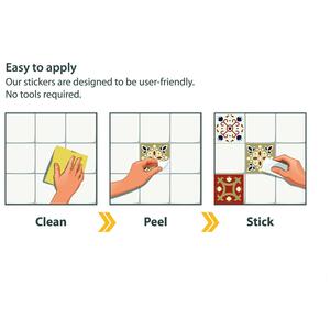 Walplus Wall Tiles Stickers by WALPLUS