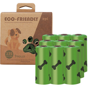Leak-proof Degradable Scented Dog Poop Bag 135 Count - Green by Livingandhome