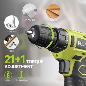 12V Cordless Drill Rechargeable Electric Driver Kit - Green