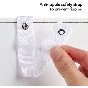 Tall Bathroom Cabinet in Shaker Style Design - White by VonHaus