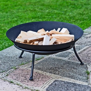 Iron Cast Metal Fire Pit Bowls BBQ - Black