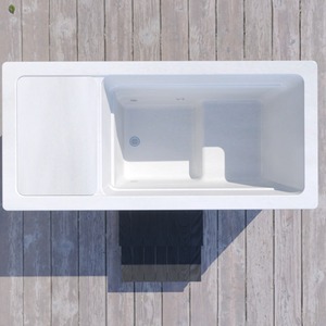 Palm Spas Cool Cube Ice Bath Plunge Pool - white by Palm Spas