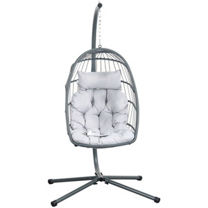 Azura Hanging Egg Chair - Grey by Madefor.living
