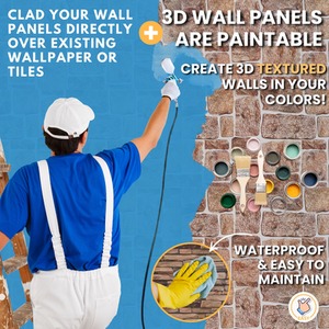 3D Wall Panels (96x48 cm) PVC Cladding Panels by NOVECRAFTO