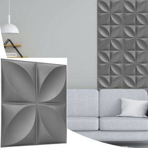 3D Wall Panels (50x50 cm) PVC Cladding Panel Geometric Convex Shape by NOVECRAFTO