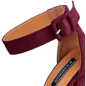 Pointed Toe Ankle Strap Heels by komore