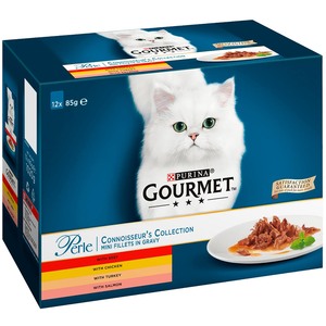 Pack of 12 Gourmet Perle Chef's Collection Pouches by Purina Gourmet