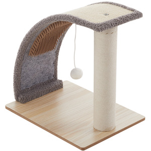 Slope Shape Sisal Cat Scratching Post - Brown by Livingandhome