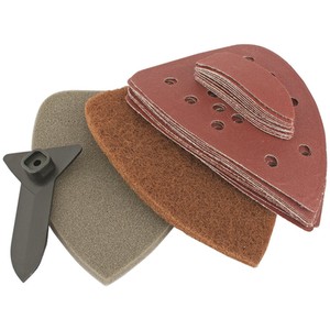 Storm Force Tri-Base Detail Sander - Blue by Draper