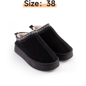 Non-Slip Warm Faux Fur Slippers by komore
