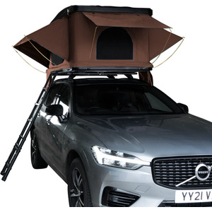 Pop Up Car Roof Tent 2-3 Person - Brown by Monster Shop