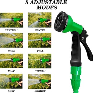 Garden Expanding Magic Hose Flexible Durable Water Pipe - Blue / 50ft by Shatchi