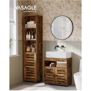 Rustic Under Sink Bathroom Storage Cabinet - Bronze by VASAGLE