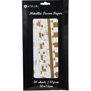 Art Studio Metallic Patterned Tissue Paper by Art Studio