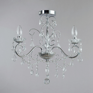 Vara Bathroom Chandelier - Chrome / 47.5cm by Litecraft