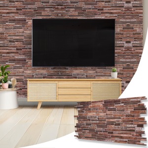 3D Wall Panels (96x48 cm) PVC Cladding Panel Rock Stone Effect by NOVECRAFTO