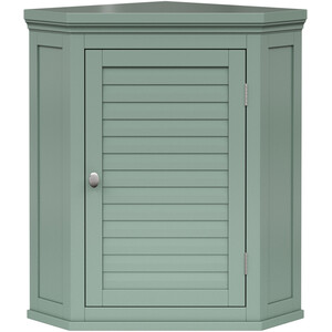 Glancy Two-Door Corner Wall Cabinet - Sage Green by Teamson Home