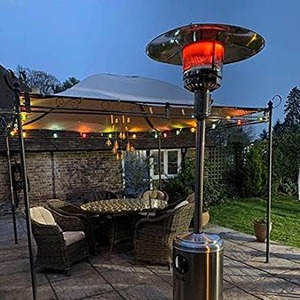 Gas Patio Heater Mushroom Style - Silver