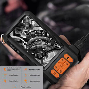 1080P HD Endoscope Camera with 4.3 Inch IPS Screen - Black / 2m