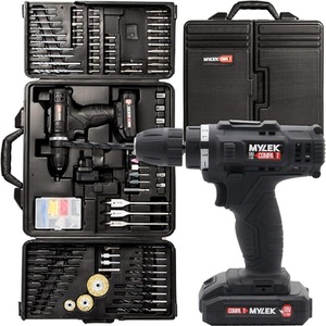 Cordless Drill With 151 Piece Accessory Kit - Black