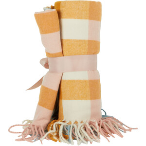 Elia Block Check Throw - Multicolour
