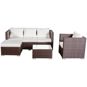 5-Seater Canonbury Rattan Sofa Set - Brown