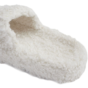 Soft Plush Open-Toe Cotton Slippers by Livingandhome