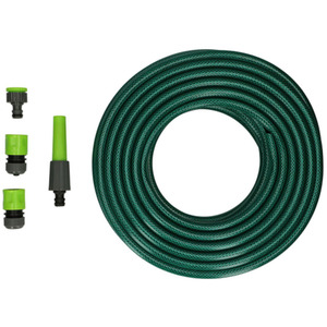 30M Flexible Garden Hose Set with Connectors - Green by UMKY
