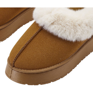 Enclosed Wool Slippers with Non-Slip Sole by komore