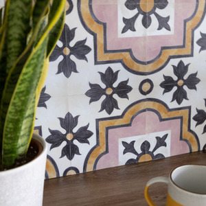 Quadrostyle SYRACUSE Wall Tile and Furniture Vinyl Stickers - Pink / 30cm by Quadrostyle