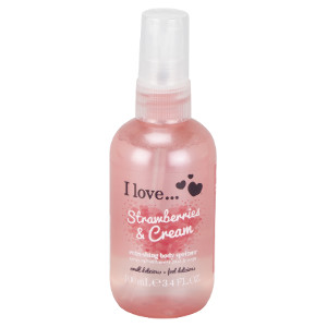I Love Refreshing Body Spritzer 100ml - Strawberries and Cream by I LOVE