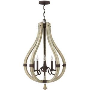 Middlefield 5 Light Chandelier Iron Rust Finish, E14 - Iron Rust