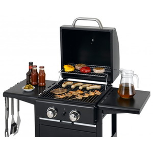 Mayfield Outdoor 2 Burner Gas Barbecue Grill - Black by Tepro