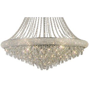 Alexandra Ceiling Pendant Chandelier 3 Tier 2Polished Chrome, Crystal - Polished Chrome