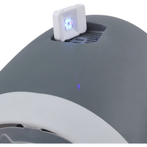 Space Capsule Shaped Cat Litter Box with UV Sterilizer Lamp - Grey by Livingandhome