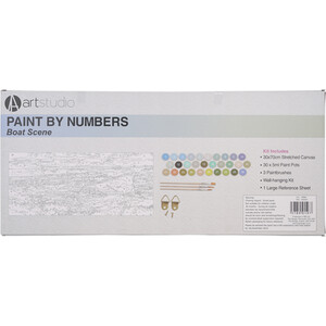 Paint by Numbers Boat Scene by Art Studio