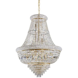 Dubai Indoor Ceiling Chandelier Pendant Lamp 24 Lights Gold, E14 - Gold