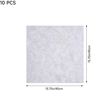 10pcs Self-Adhesive Marble PVC Wall Stickers by Livingandhome