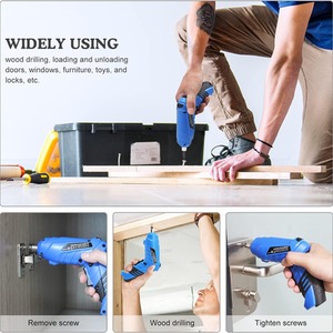 Cordless Drills DIY Tools Set of 47 - Blue